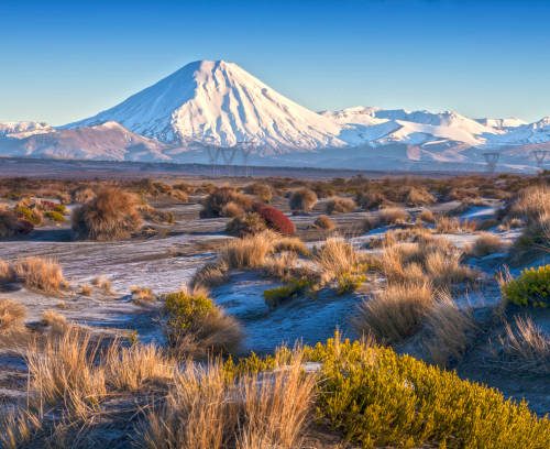 Mount Ngauruhoe and the Rangipo Desert, Tongariro National Park, New Zealand