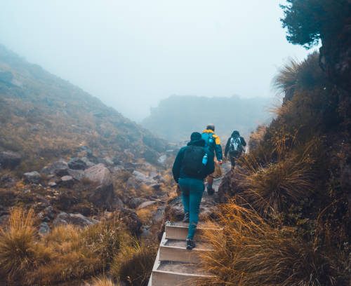 Tongariro Alpine Crossing, National Park, New Zealand.