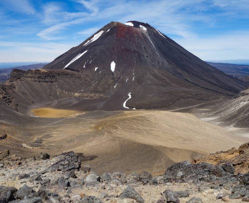 Hiking in Tongariro New Zealand